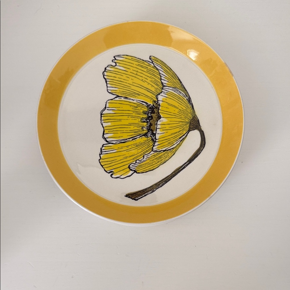 Lot of seven vintage Mikasa poppy salad plates